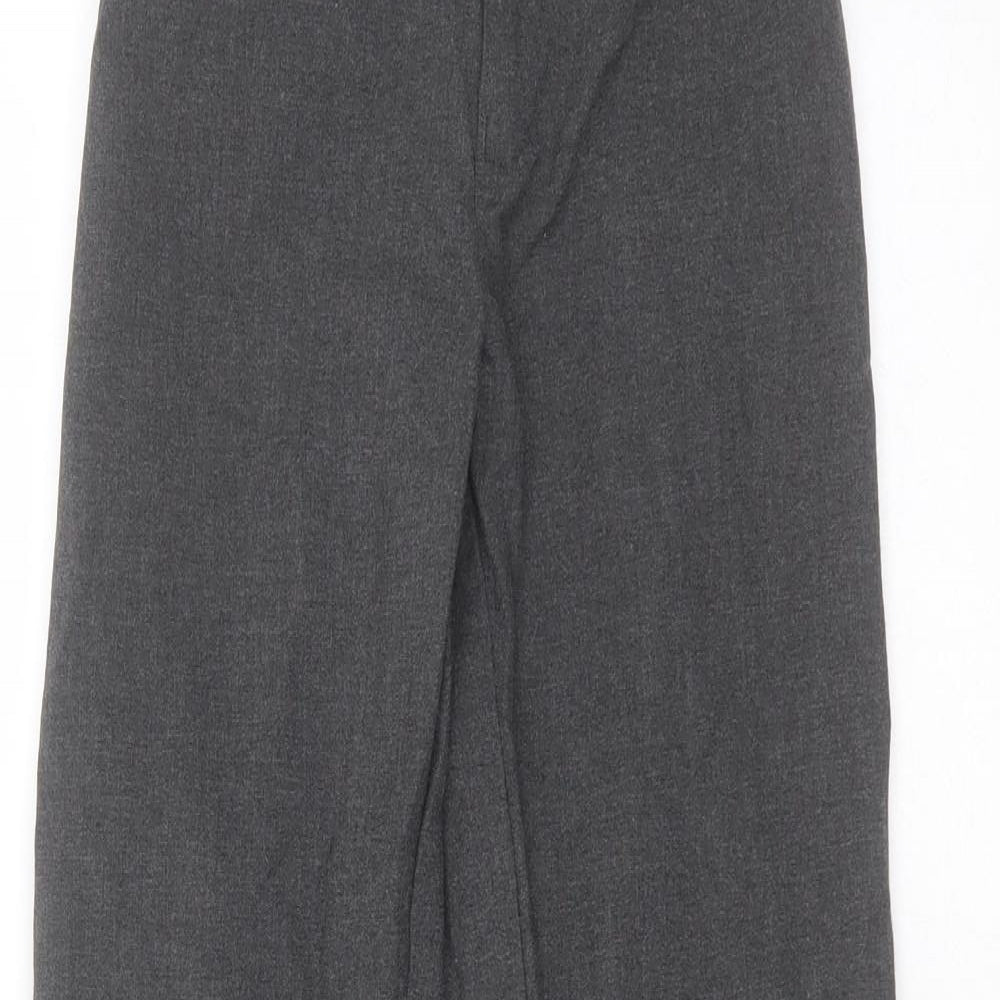 Marks and Spencer Boys Grey  Polyester  Trousers Size 11-12 Years  Regular  - school