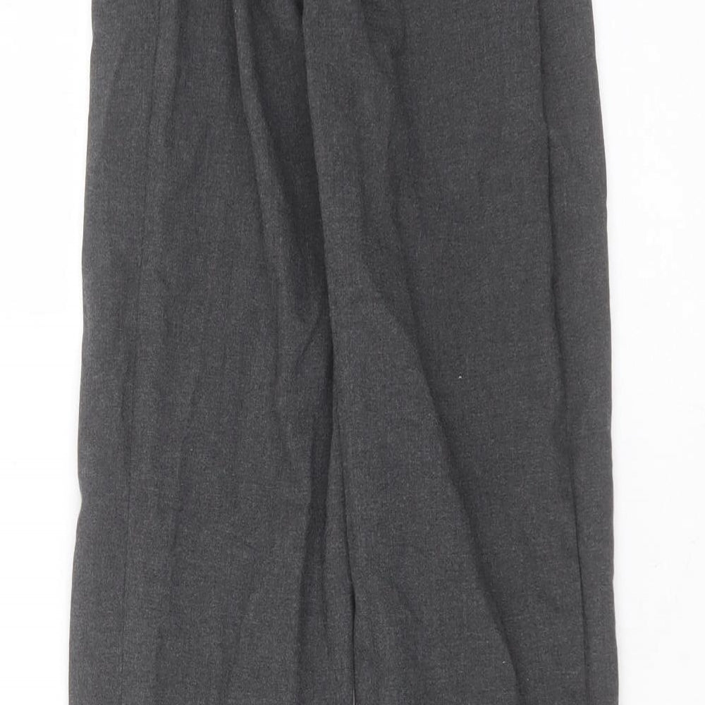 Marks and Spencer Boys Grey  Polyester  Trousers Size 11-12 Years  Regular  - school