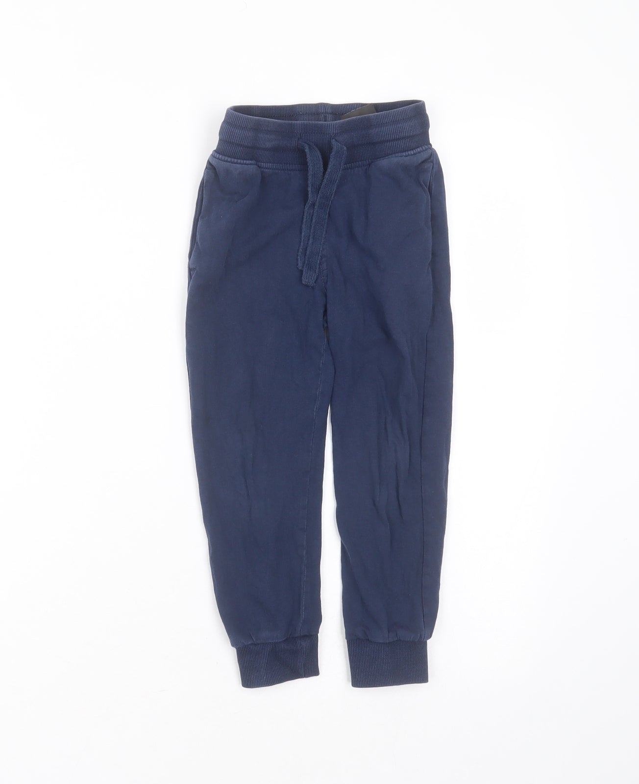 H&M Boys Blue  Cotton Jogger Trousers Size 3-4 Years  Regular