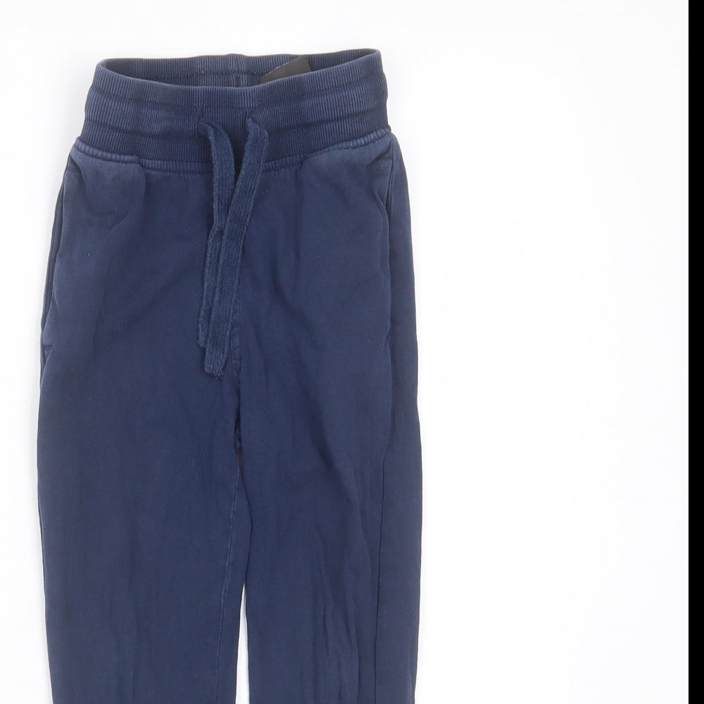 H&M Boys Blue  Cotton Jogger Trousers Size 3-4 Years  Regular