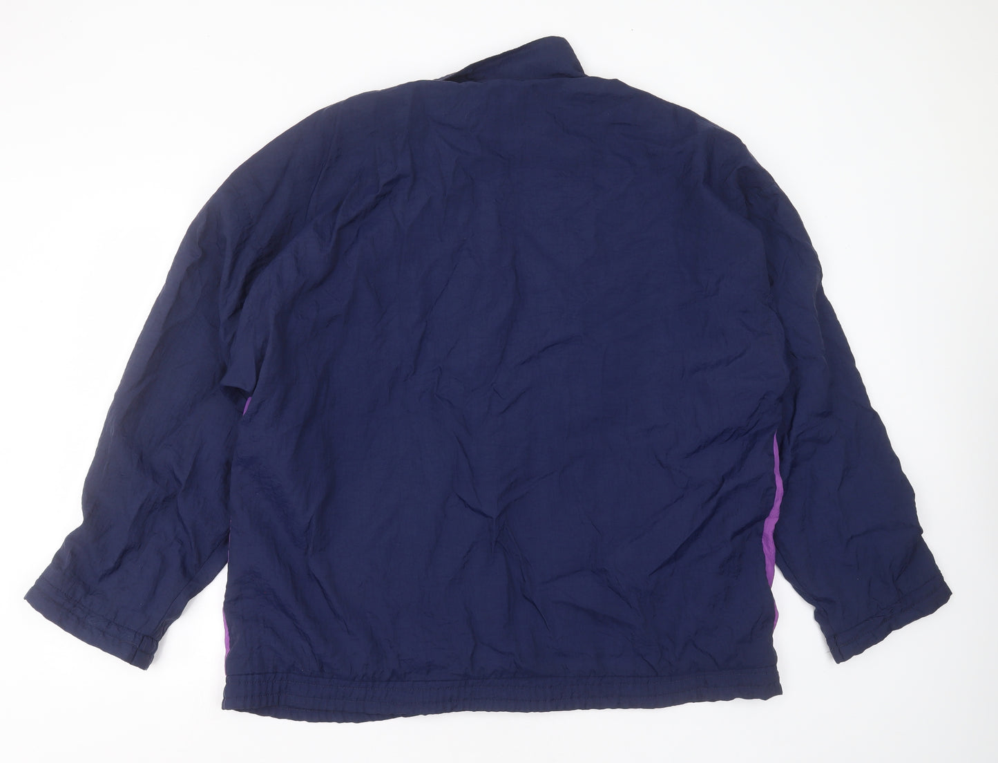 Preworn Mens Blue Geometric  Bomber Jacket Jacket Size XL  Zip