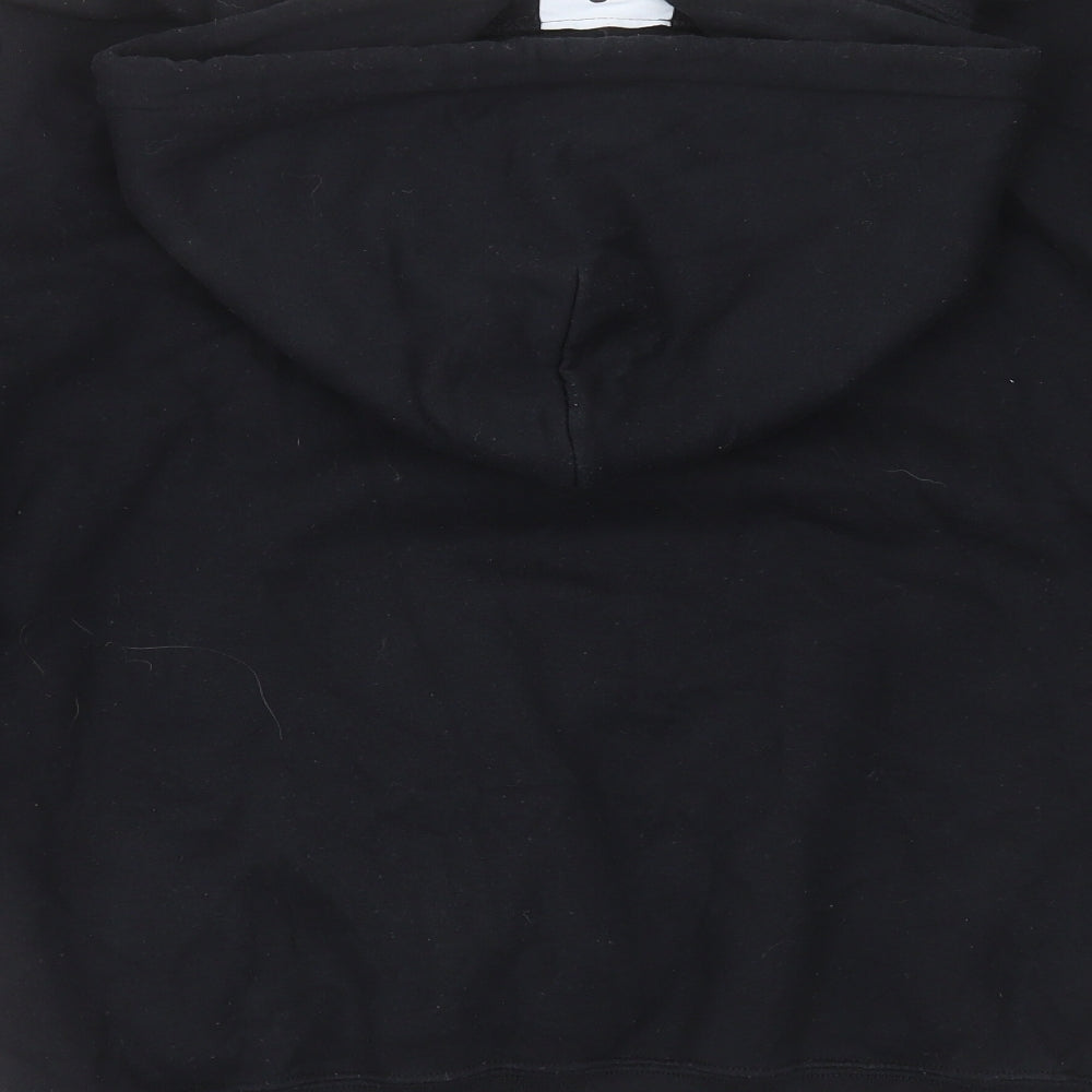 COLLUSION Mens Black  Cotton Blend Pullover Hoodie Size S
