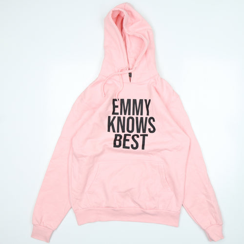 De-Lux Womens Pink  Cotton Pullover Hoodie Size S   - Emmy Knows Best