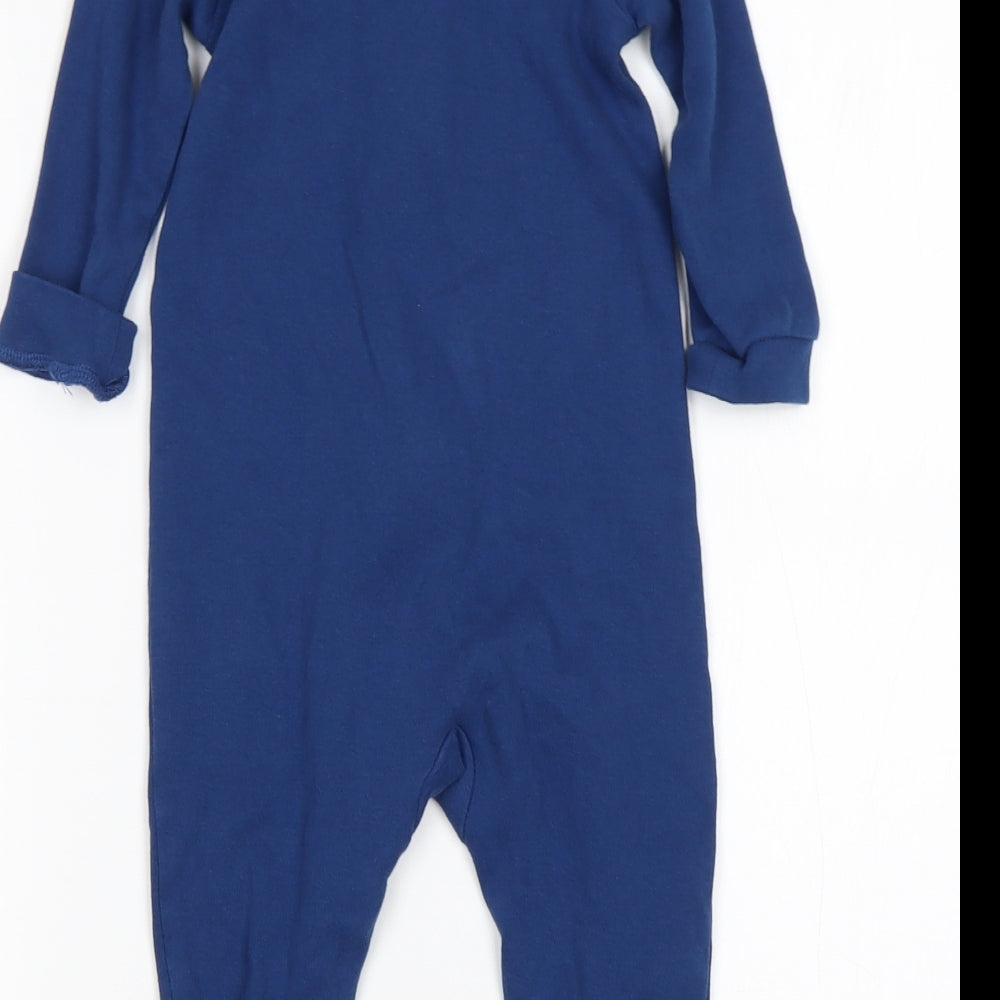 LIL&DAN Boys Blue  Cotton Babygrow One-Piece Size 9-12 Months