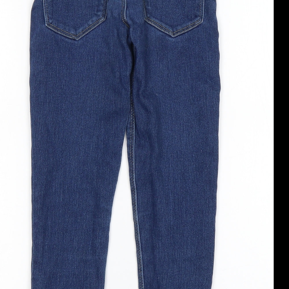 Denim Co Girls Blue  Cotton Jegging Jeans Size 6-7 Years  Regular