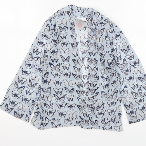 Evie Girls Multicoloured Animal Print Polyester Wrap Blouse Size 5 Years V-Neck