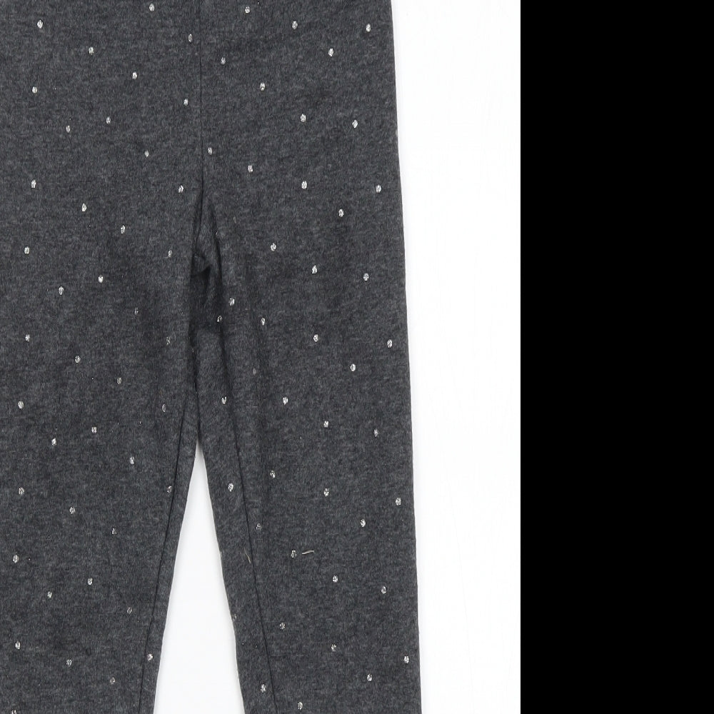 Primark Girls Grey Polka Dot Polyester Sweatpants Trousers Size 8-9 Years  Regular