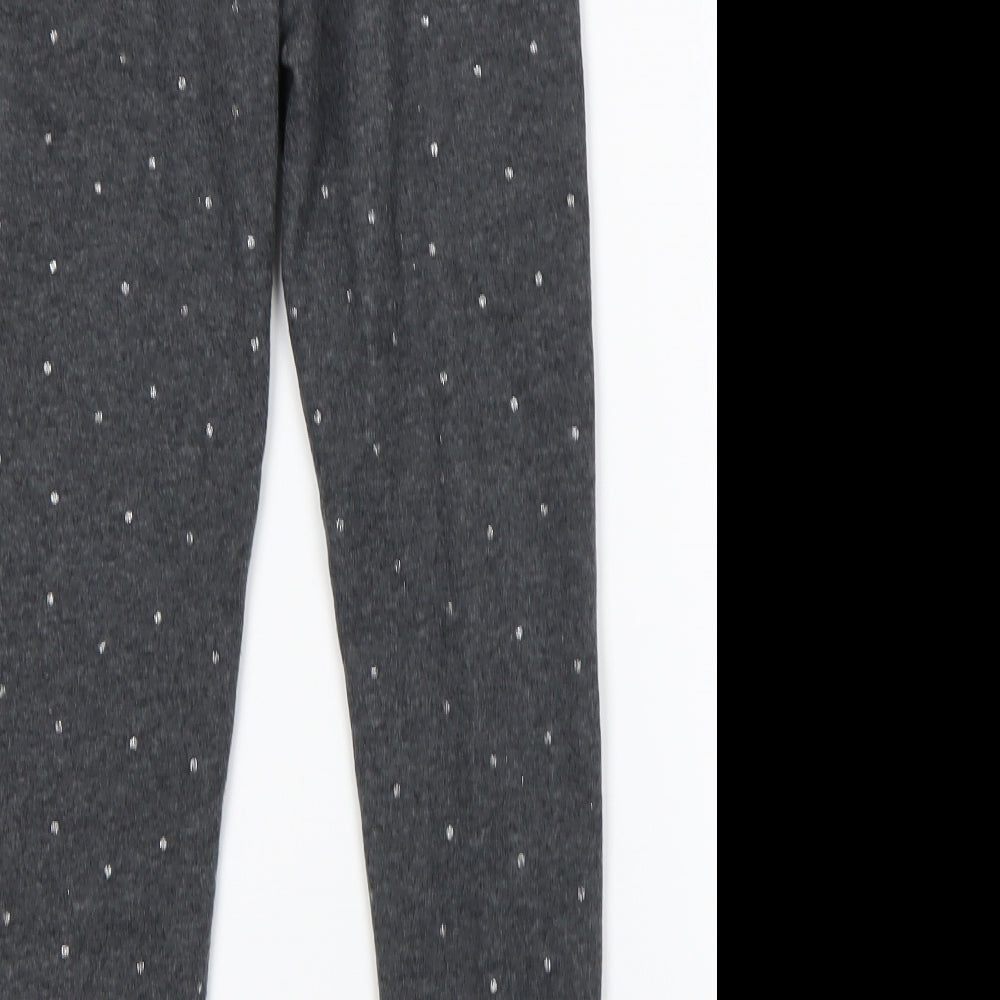 Primark Girls Grey Polka Dot Polyester Sweatpants Trousers Size 8-9 Years  Regular