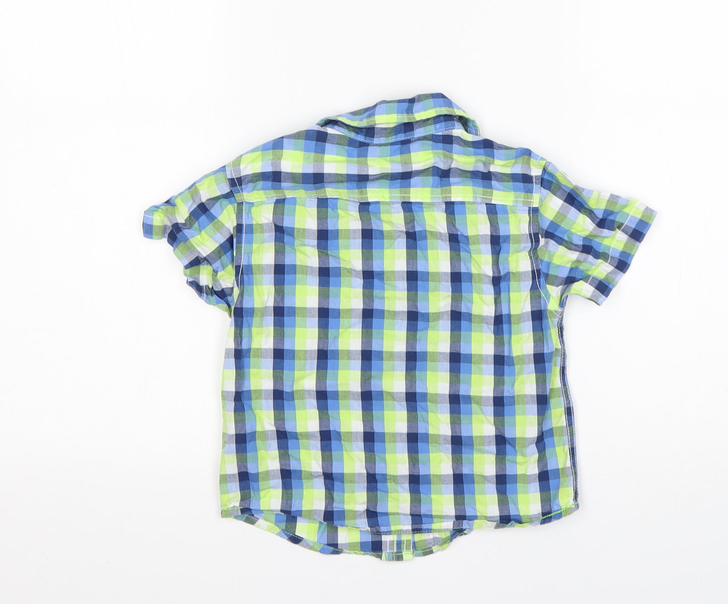 Rebel  Boys Multicoloured Check Cotton Basic Button-Up Size 2-3 Years Collared