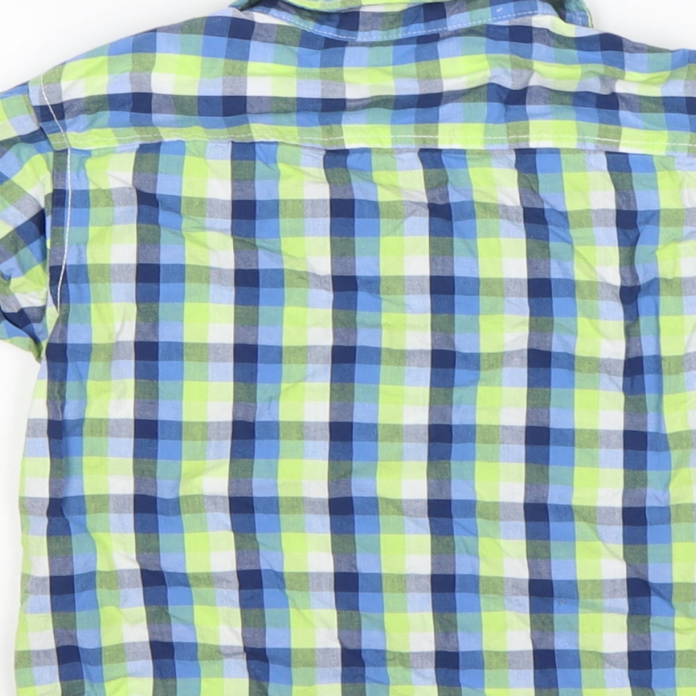 Rebel  Boys Multicoloured Check Cotton Basic Button-Up Size 2-3 Years Collared