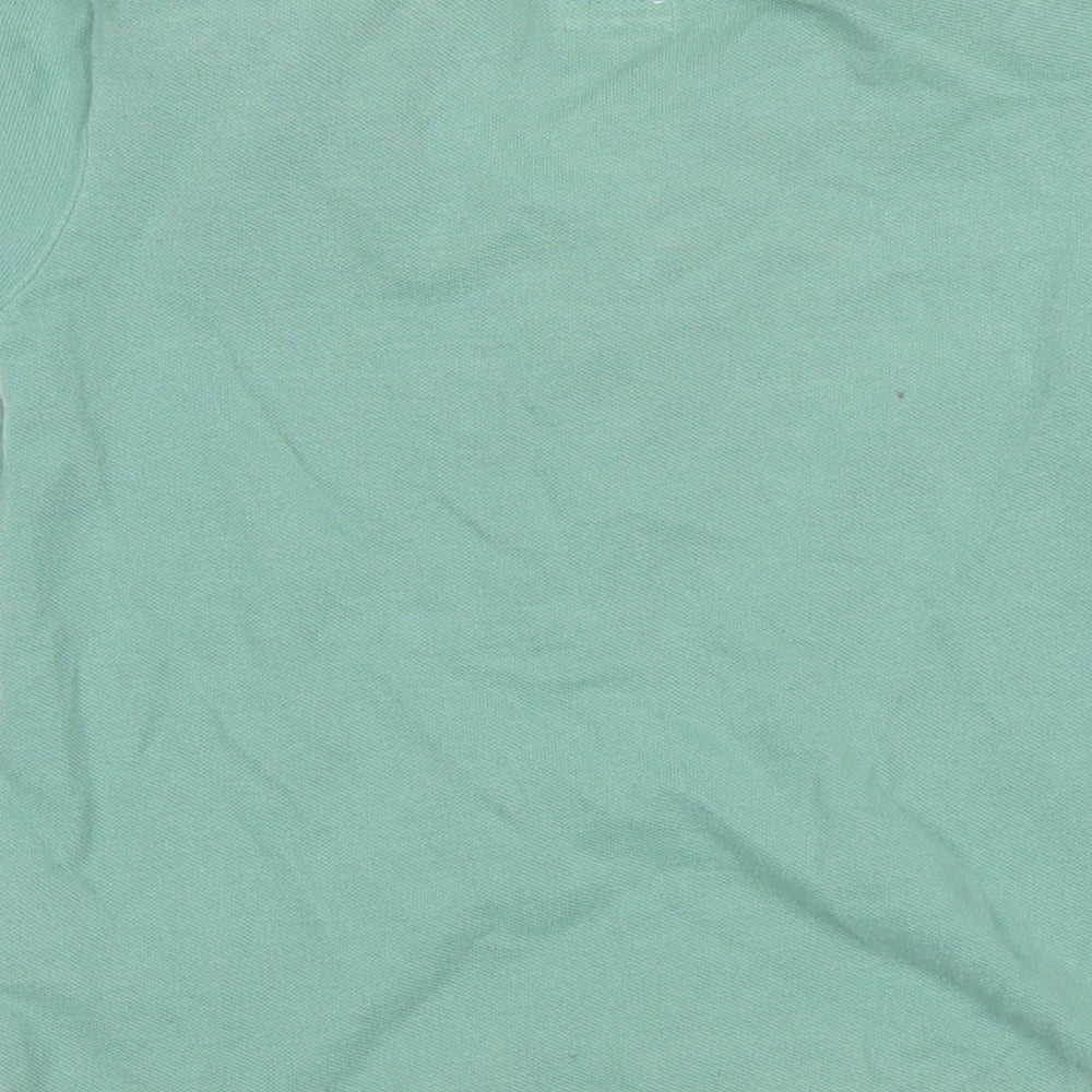Mammas & Pappas Boys Green  Cotton Basic Polo Size 4-5 Years Collared