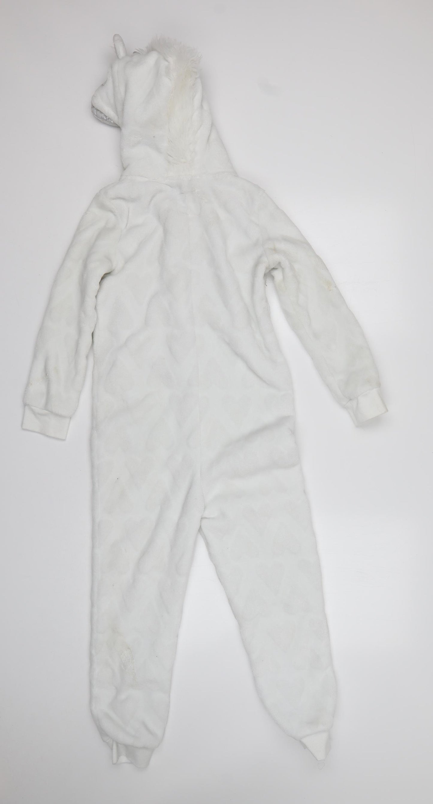 TU Girls White  Polyester  One Piece Size 7-8 Years   - Unicorn