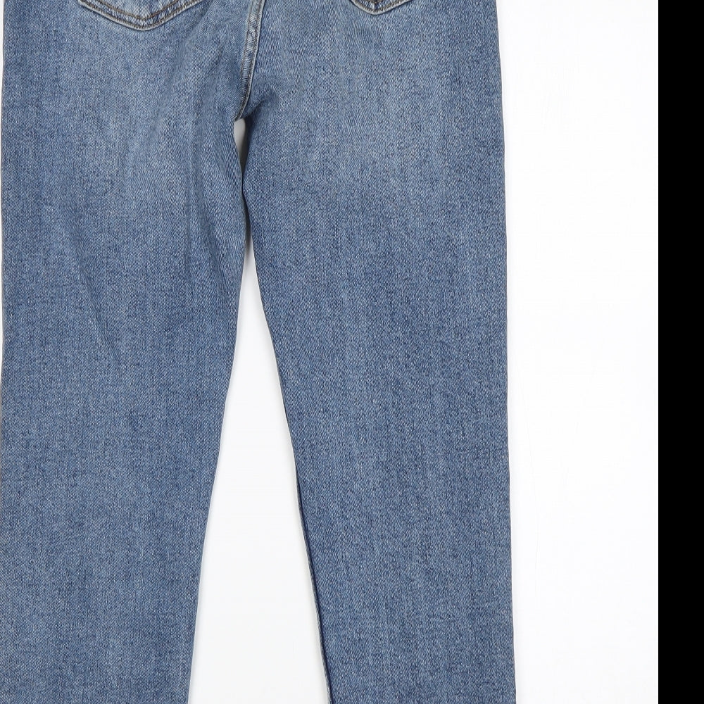 Primark Womens Blue  Cotton Straight Jeans Size 12  Regular
