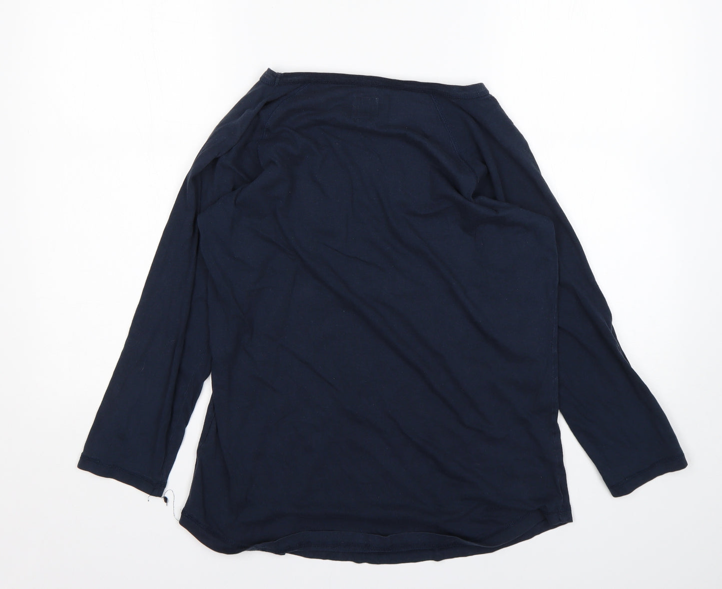 Jack Wills Womens Blue  Cotton Basic T-Shirt Size 10 Round Neck