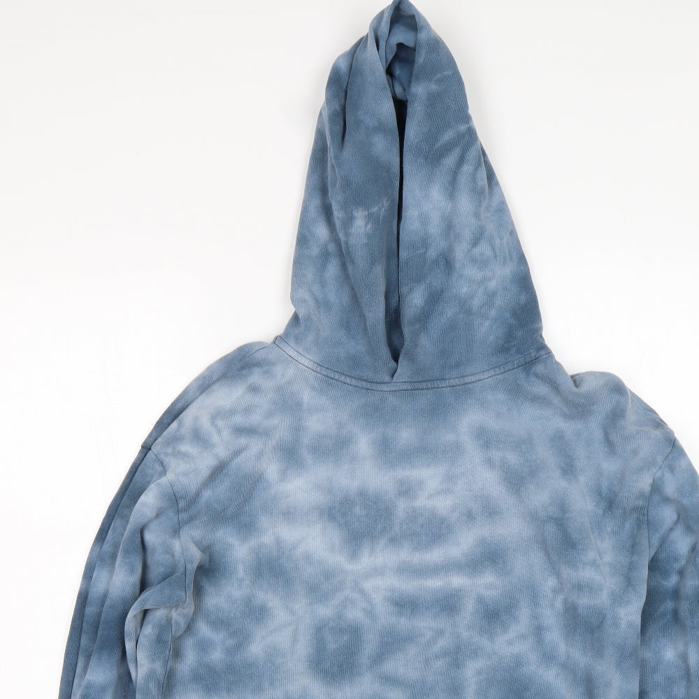 Primark Mens Blue  Cotton Pullover Hoodie Size M