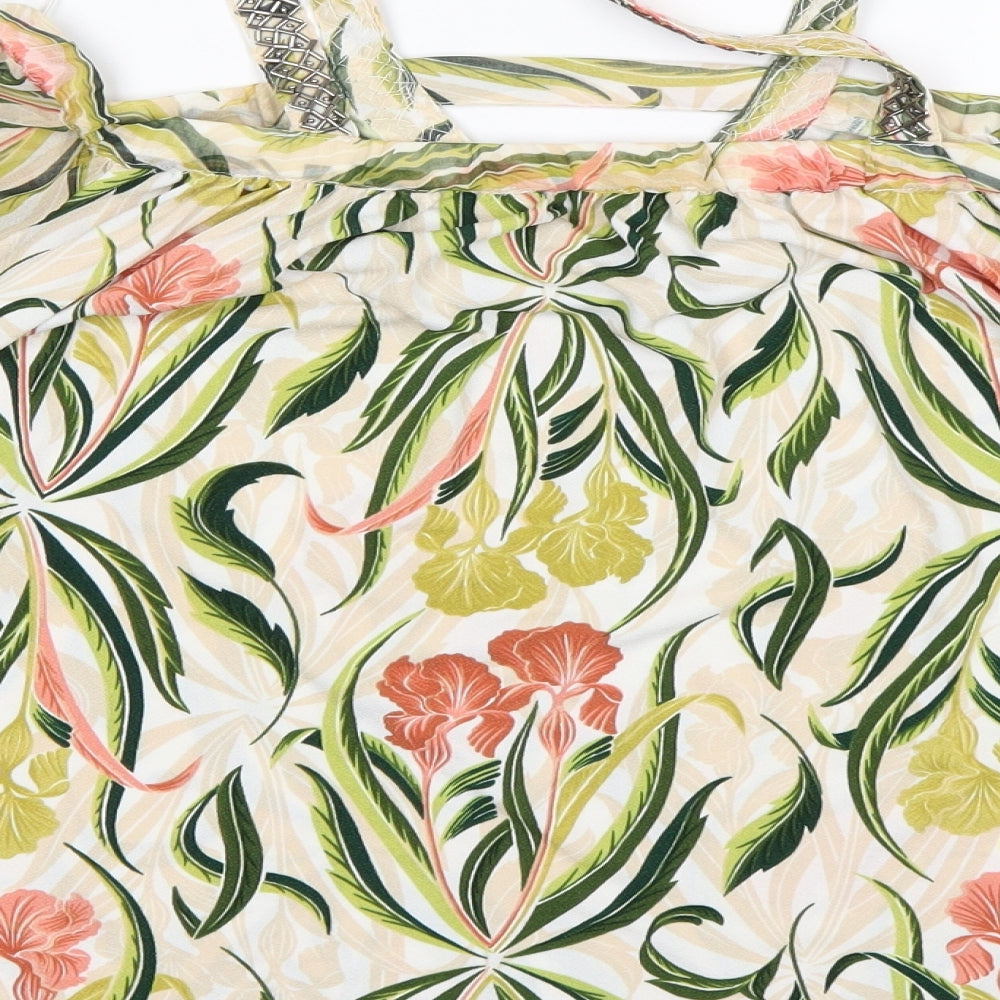 NEXT Womens Multicoloured Floral Polyester Basic Blouse Size 12 V-Neck