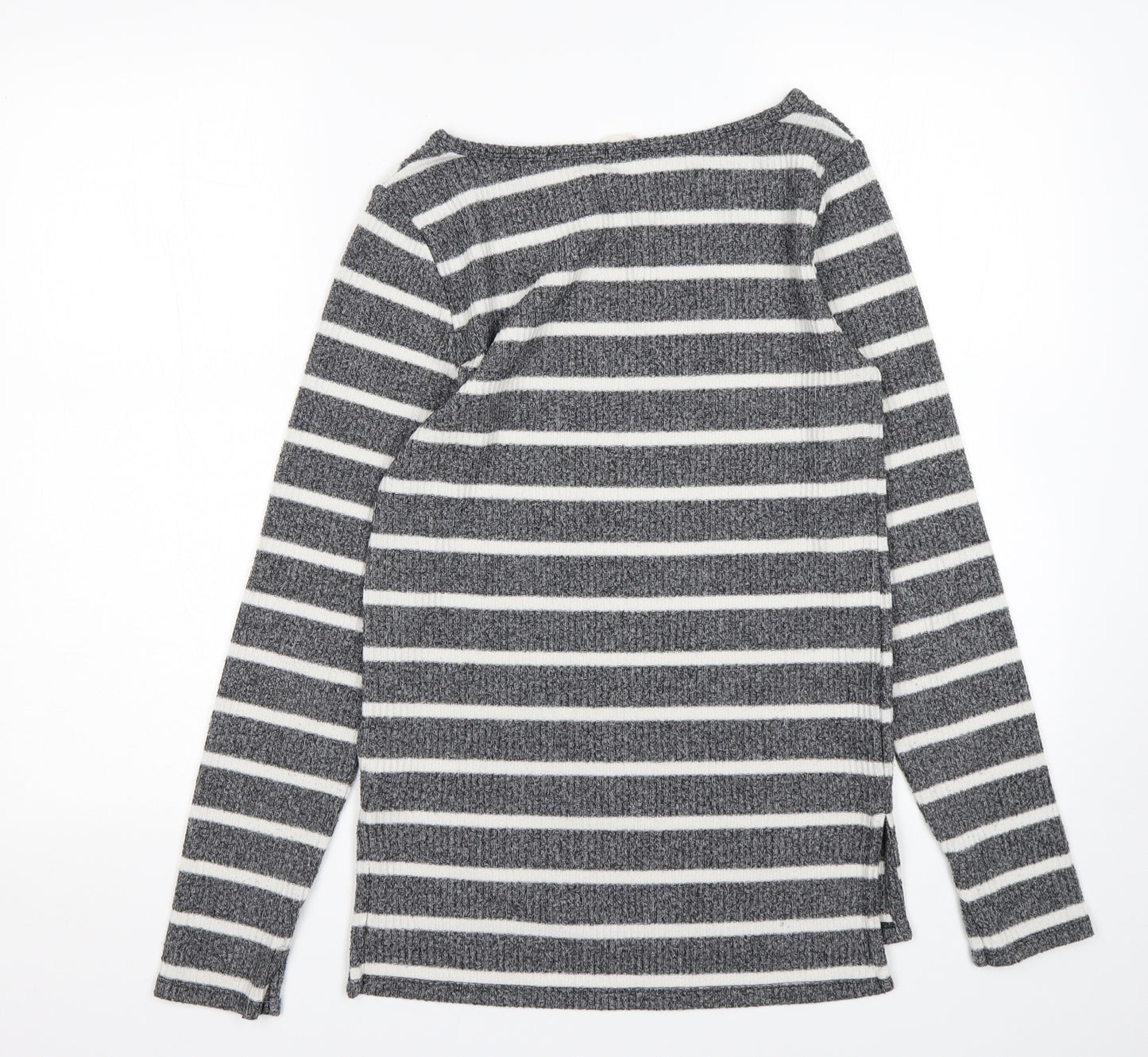 Gap Womens Multicoloured Round Neck Striped Polyester Pullover Jumper Size XS