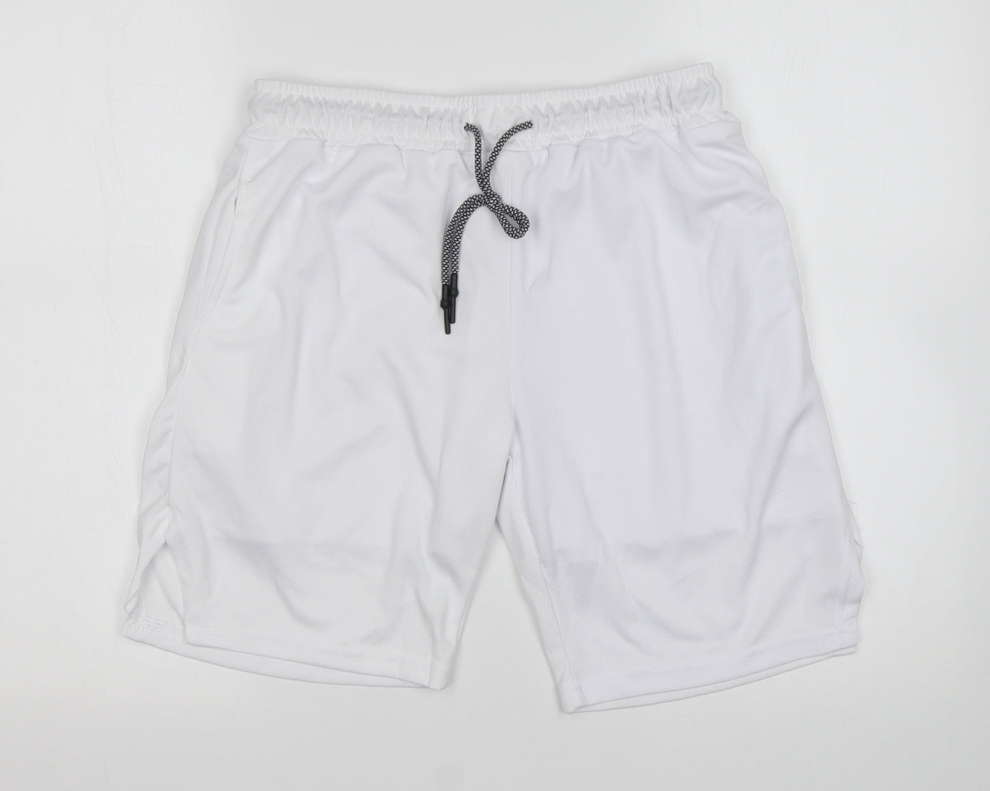 Preworn Mens White   Athletic Shorts Size L L9 in Regular