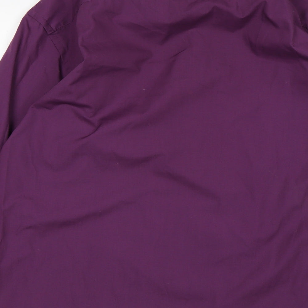 George Mens Purple  Cotton  Dress Shirt Size 16 Collared