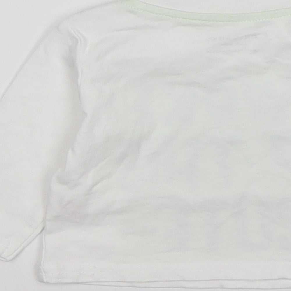 Primark Boys Multicoloured  Cotton Basic T-Shirt Size 3-6 Months Round Neck