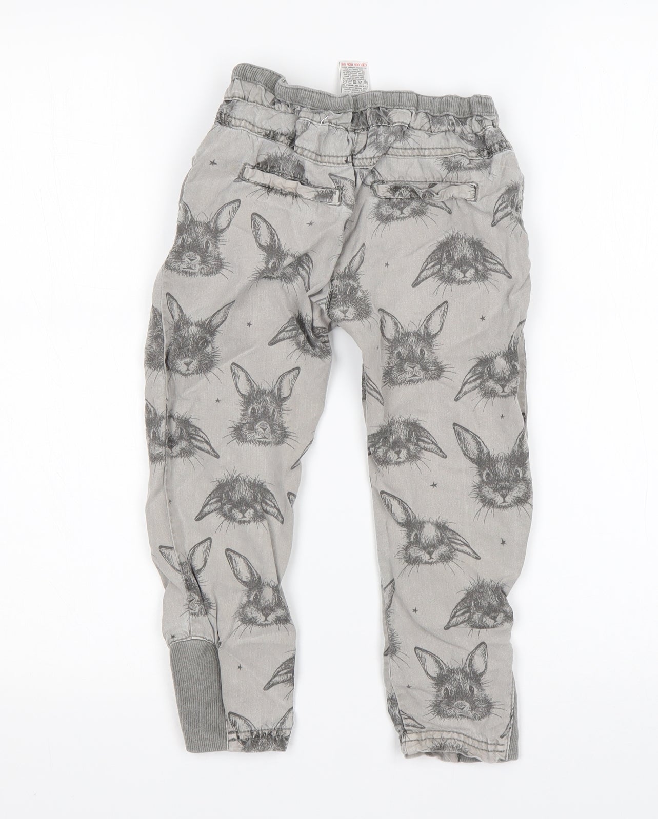 NEXT Boys Grey Animal Print Lyocell Skinny Jeans Size 3-4 Years  Regular