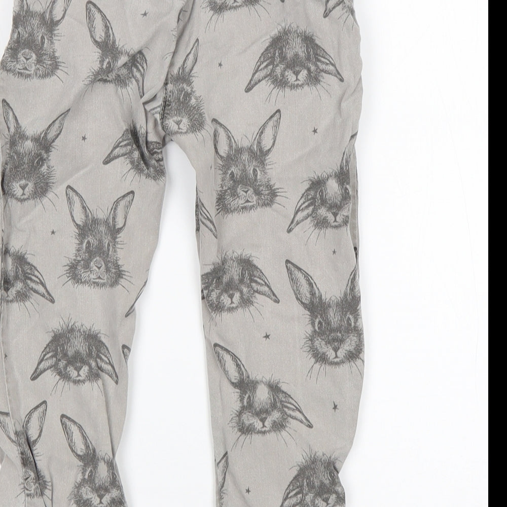 NEXT Boys Grey Animal Print Lyocell Skinny Jeans Size 3-4 Years  Regular