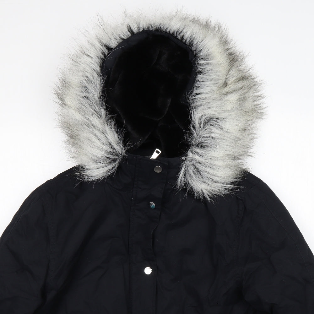 Primark Womens Black   Parka Coat Size L