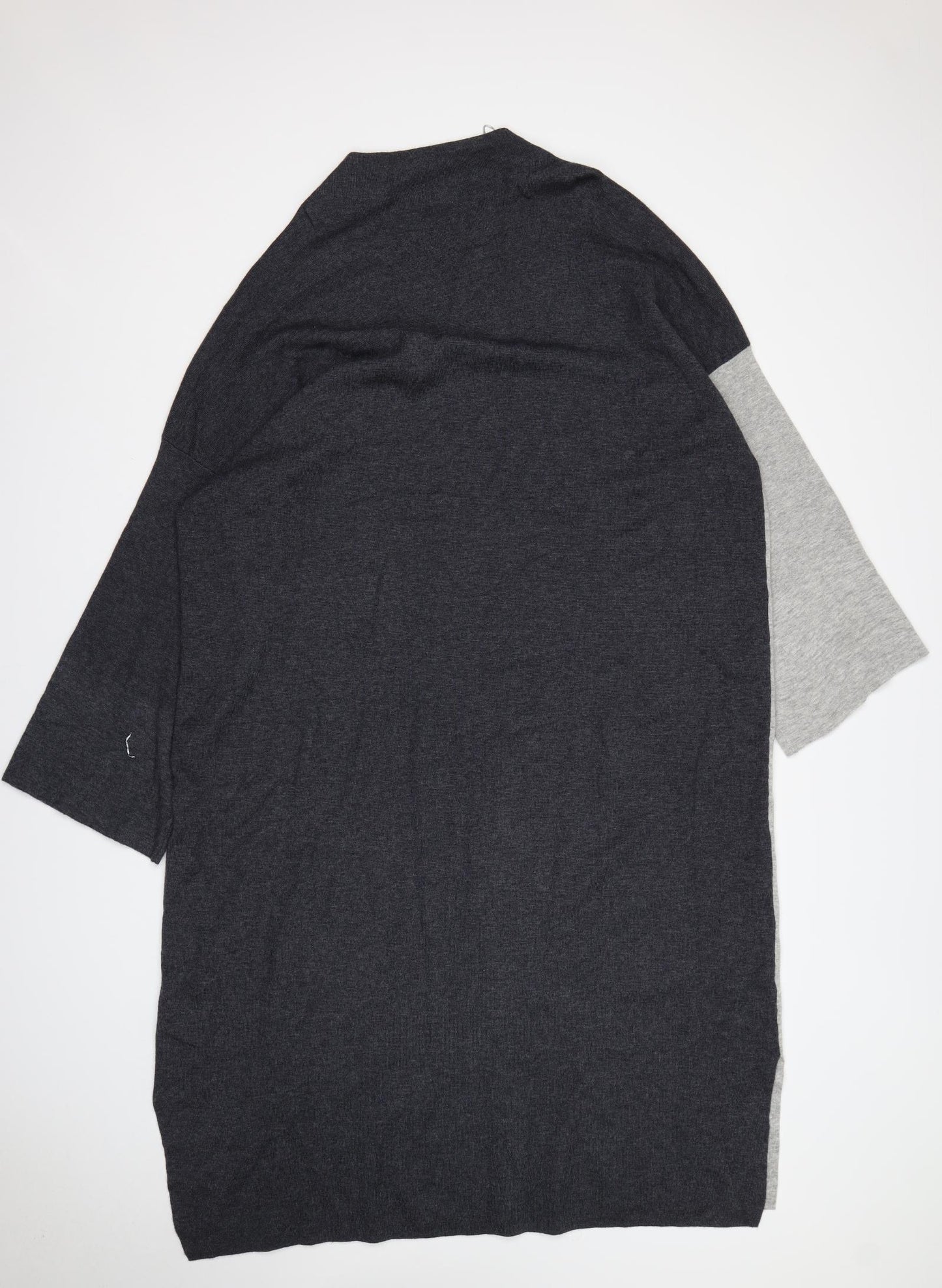 John Lewis Womens Grey  Wool Jumper Dress  Size XL  Round Neck