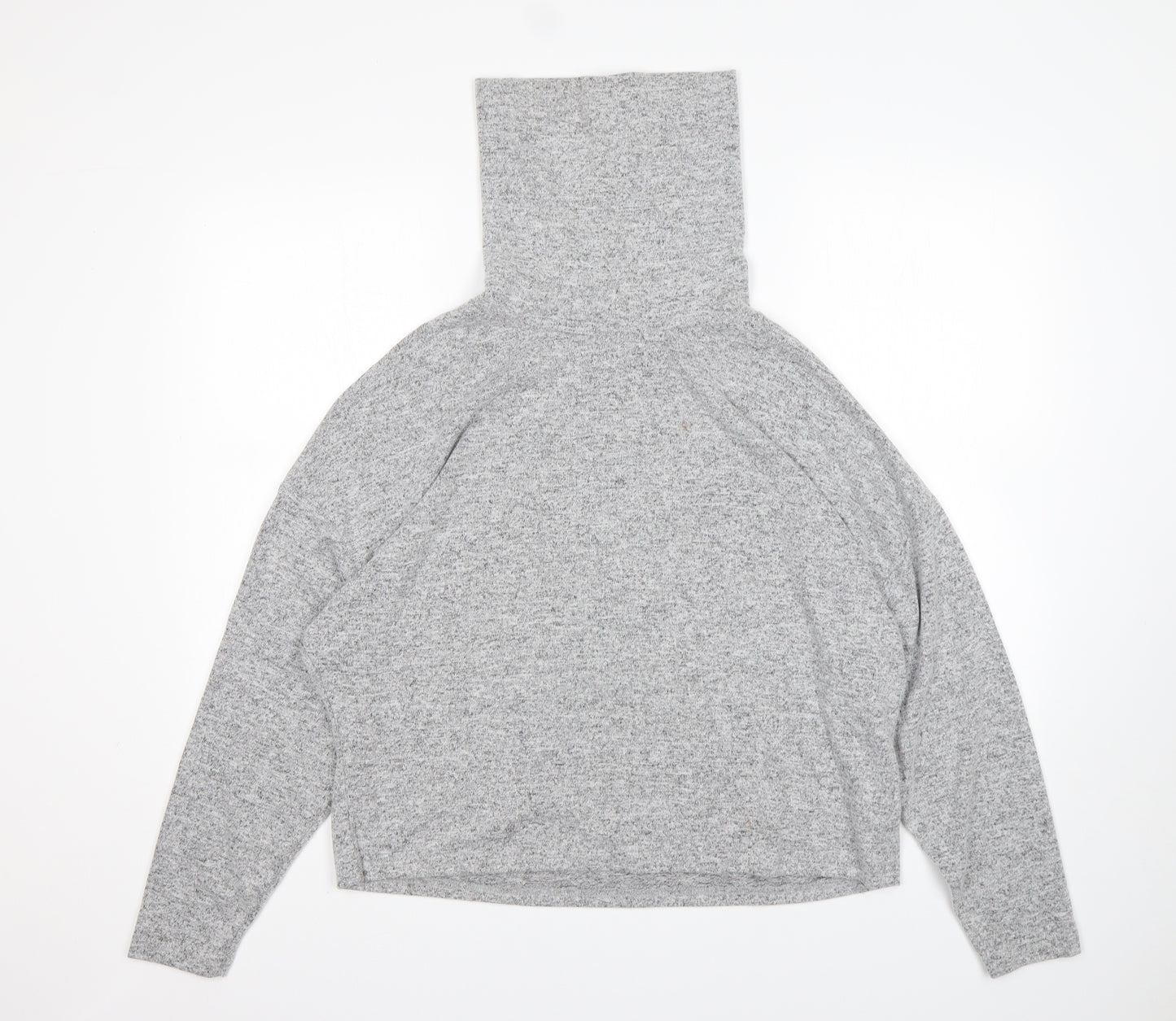 Primark Womens Grey Roll Neck  Polyester Pullover Jumper Size M