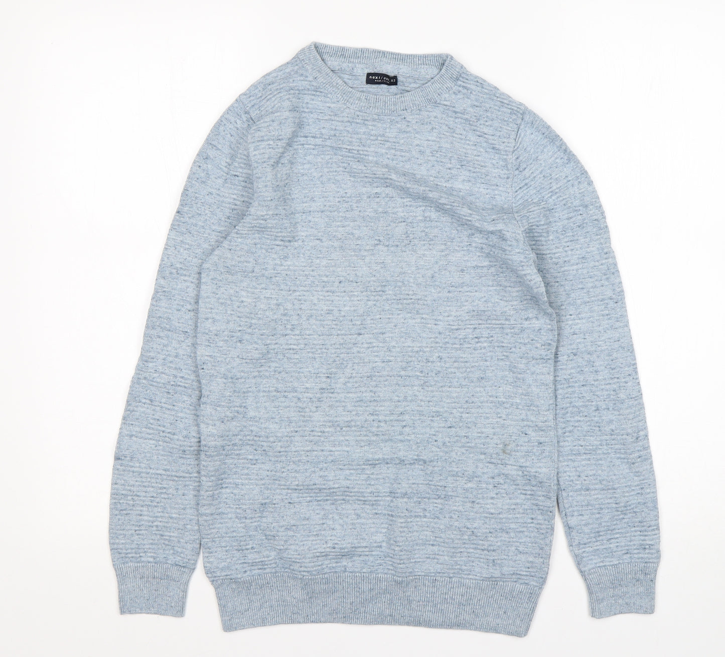 NEXT Boys Blue Round Neck  Cotton Pullover Jumper Size 10 Years