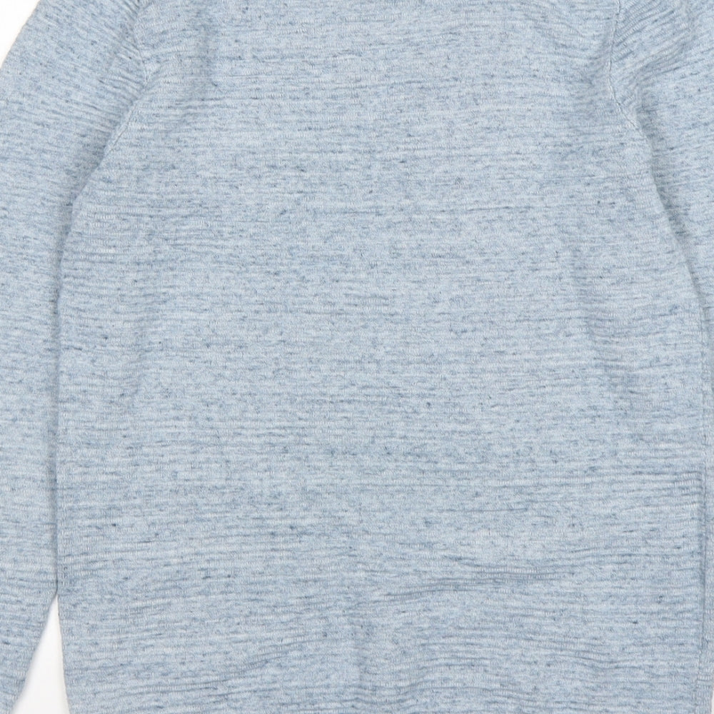 NEXT Boys Blue Round Neck  Cotton Pullover Jumper Size 10 Years
