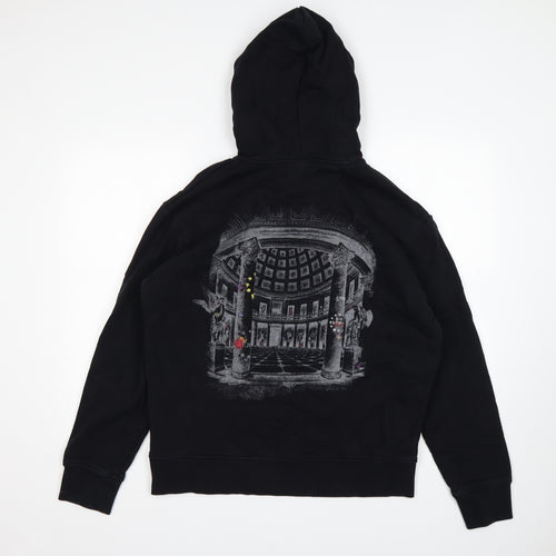 HUGO BOSS Mens Black  Cotton Pullover Hoodie Size L