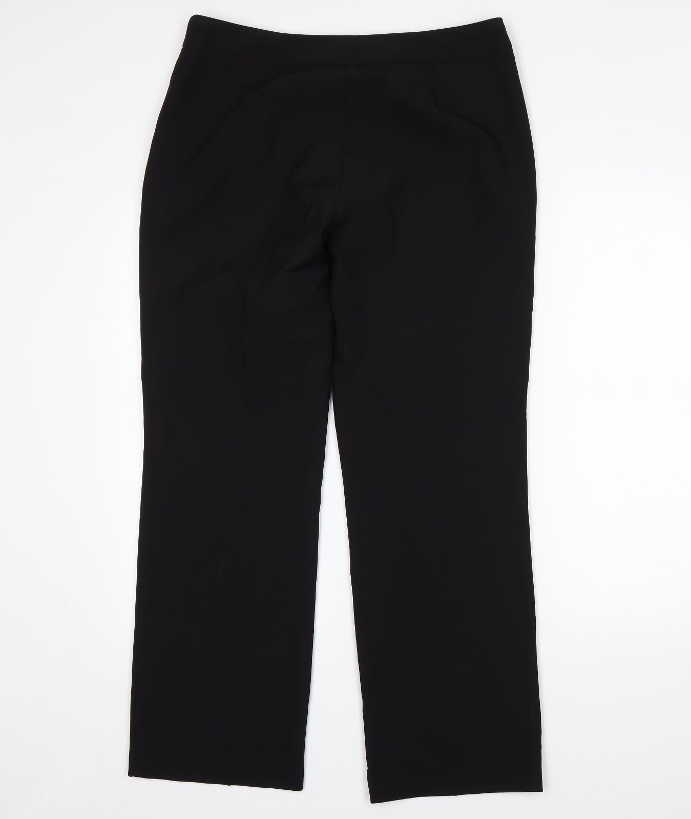 F&F Womens Black  Polyester Trousers  Size 12 L29 in Regular