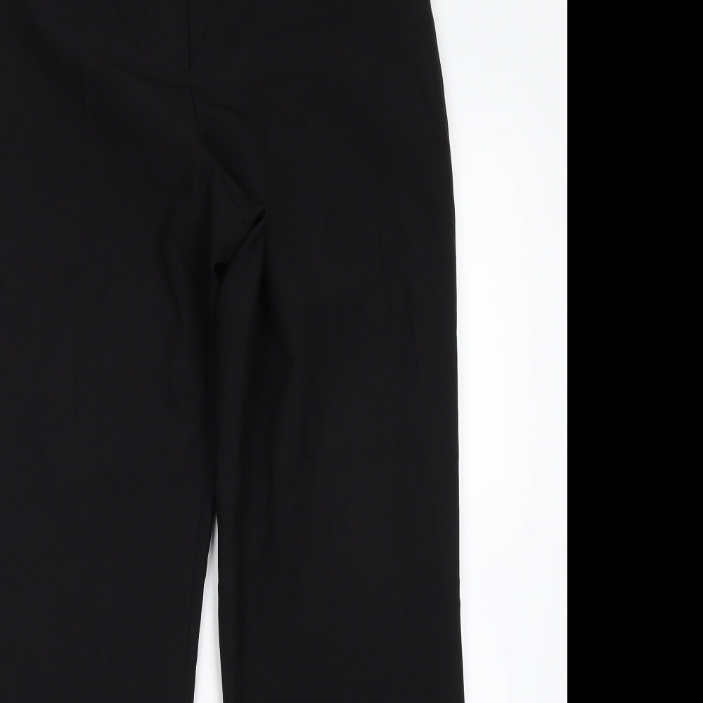 F&F Womens Black  Polyester Trousers  Size 12 L29 in Regular