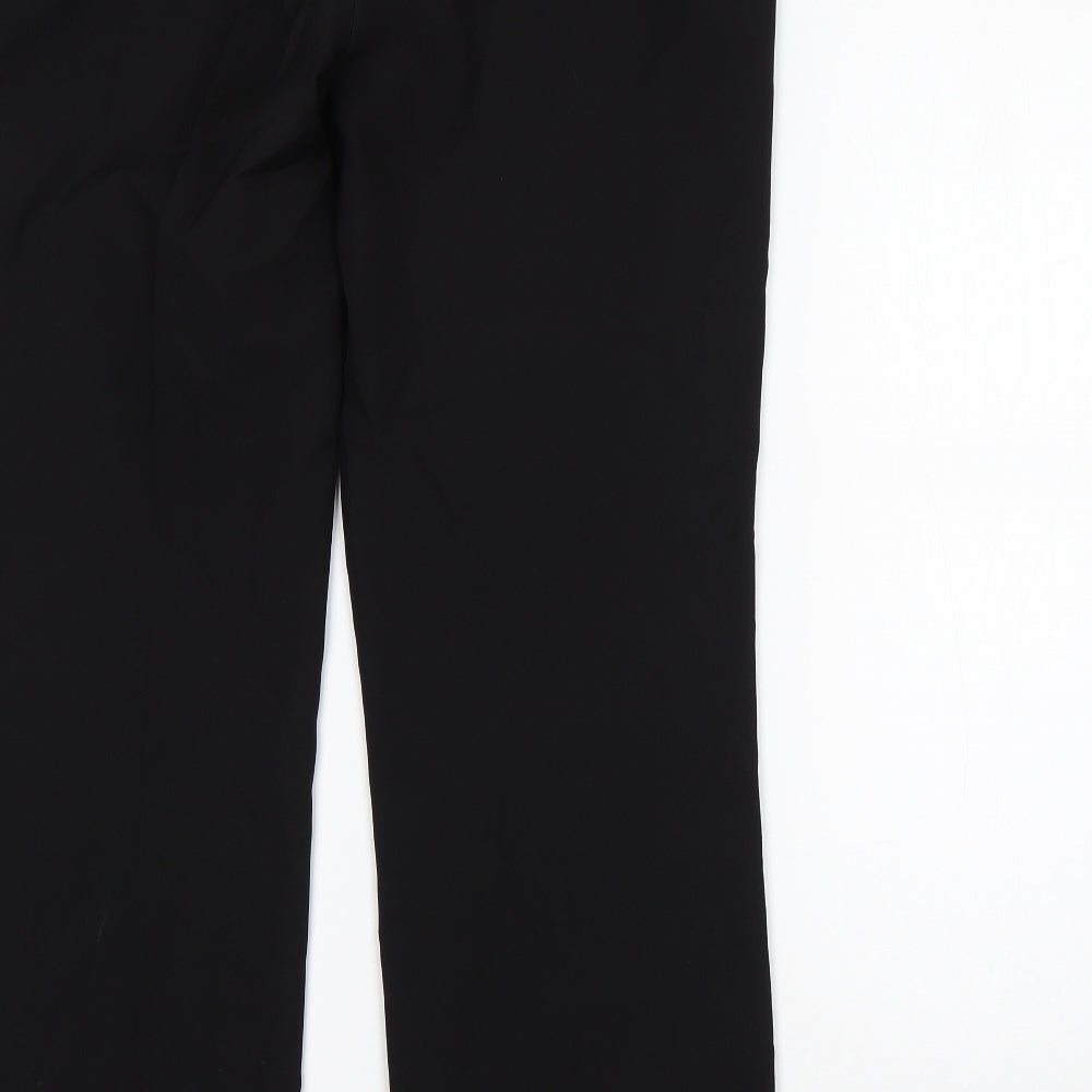 F&F Womens Black  Polyester Trousers  Size 12 L29 in Regular