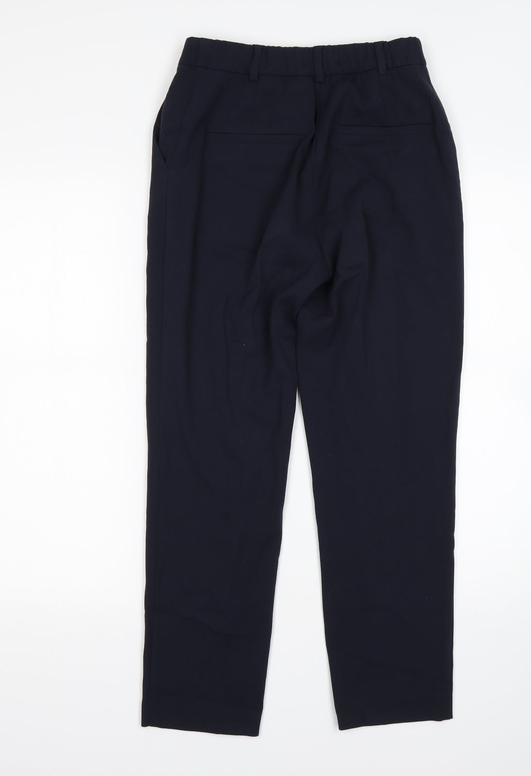 M&S Womens Blue  Polyester Trousers  Size 8 L26 in Regular