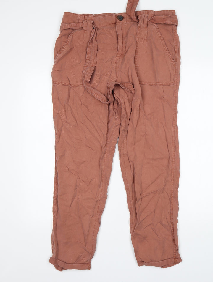 George Womens Pink Lyocell Mom Jeans Size 14 L27 in Regular