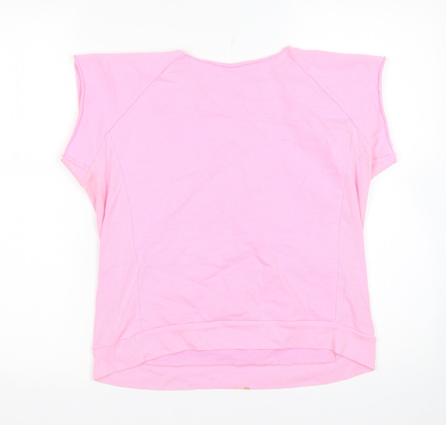 Teenage Millionaire Womens Pink Round Neck  Cotton Pullover Jumper Size M
