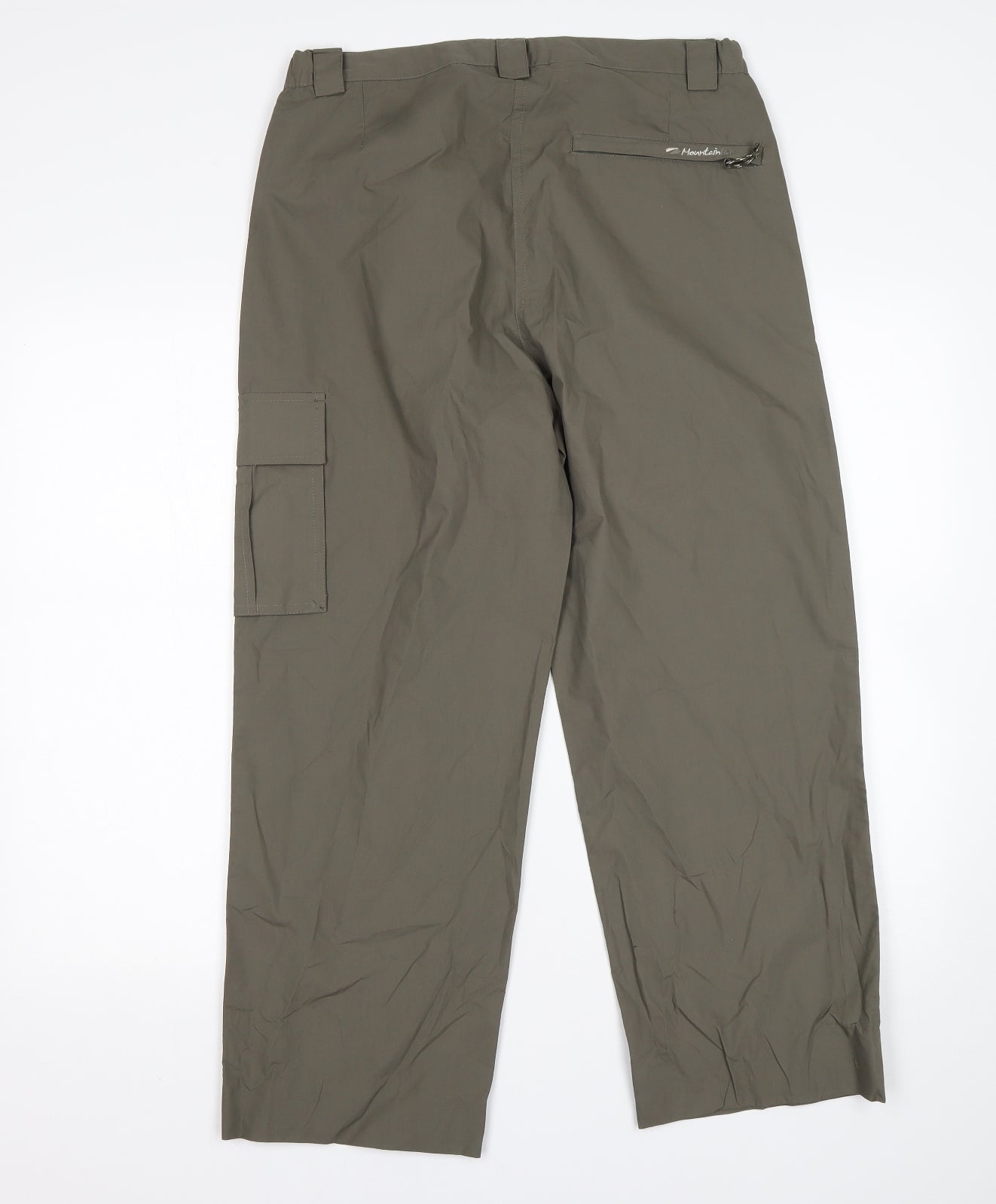 Mountain Life Womens Green  Polyester Rain Trousers Trousers Size 10 L27 in Regular