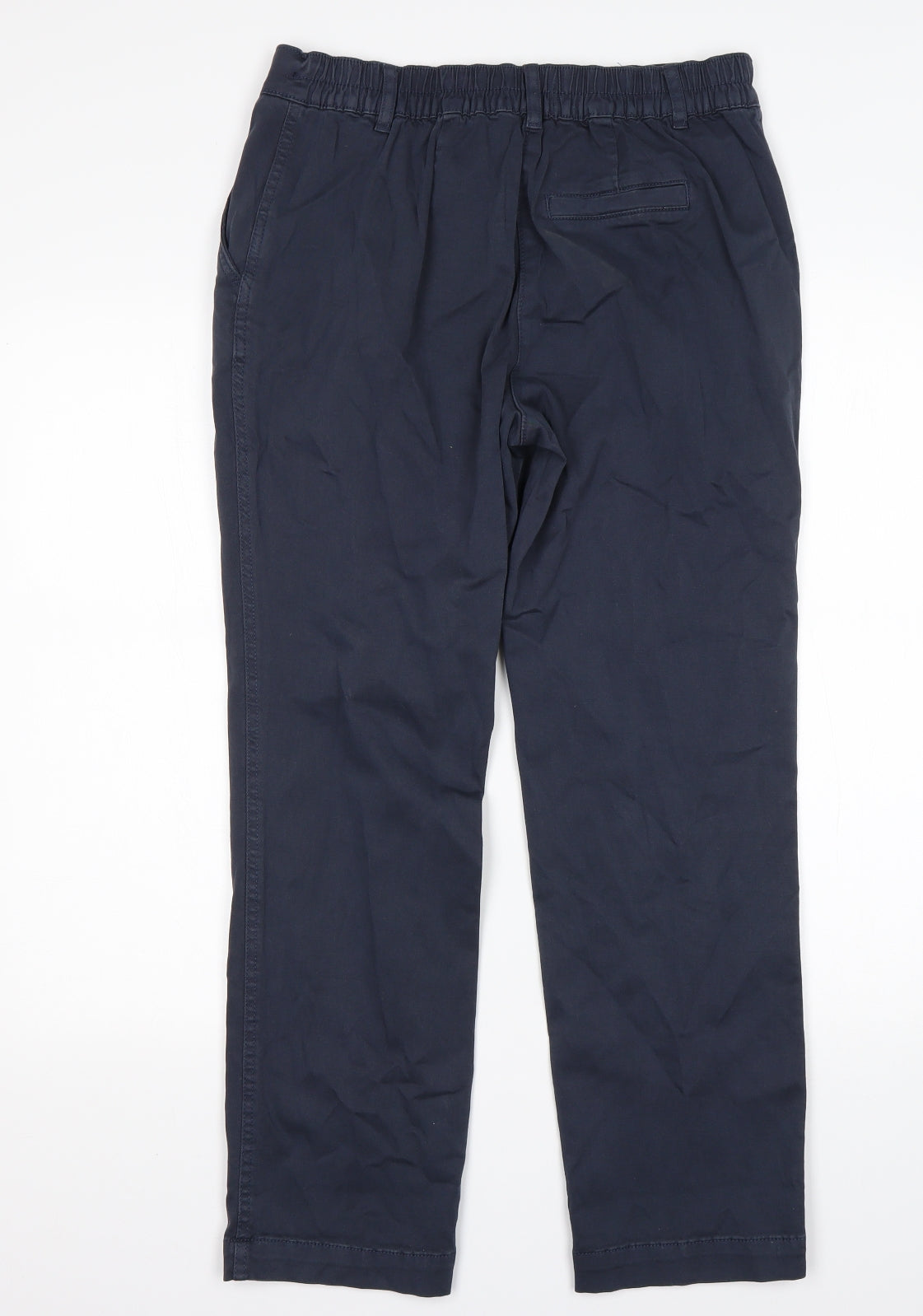 Papaya Womens Blue  Cotton Chino Trousers Size 8 L28 in Regular