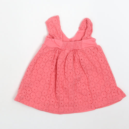 Gillian's Closet Baby Pink  Cotton A-Line  Size 6-9 Months  Round Neck