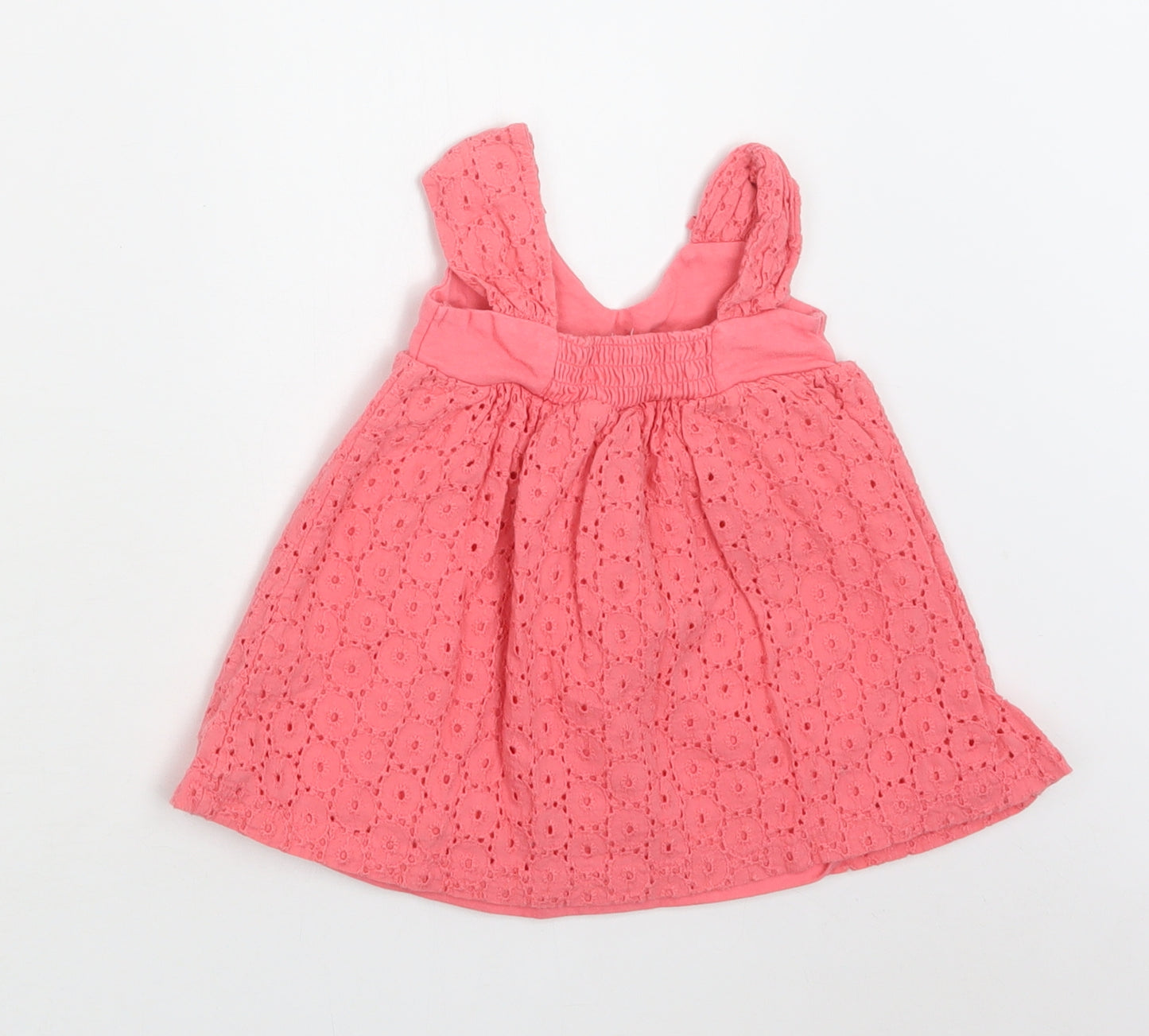 Gillian's Closet Baby Pink  Cotton A-Line  Size 6-9 Months  Round Neck