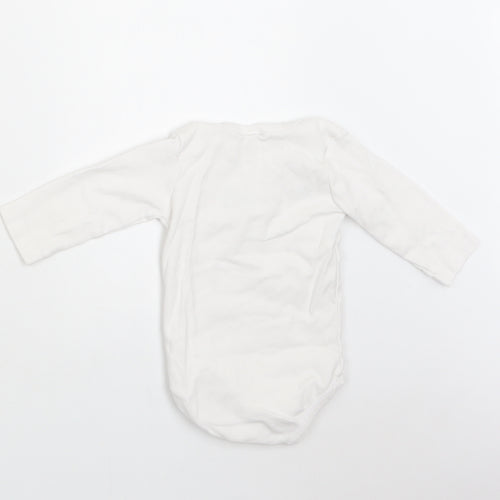 Gymboree Baby White  Cotton Romper One-Piece Size 6-9 Months  Snap - I Love Grandpa