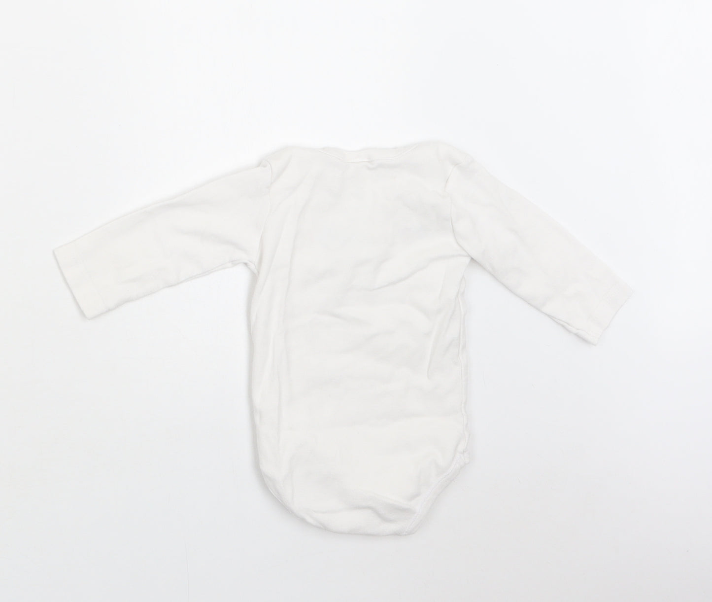 Gymboree Baby White  Cotton Romper One-Piece Size 6-9 Months  Snap - I Love Grandpa