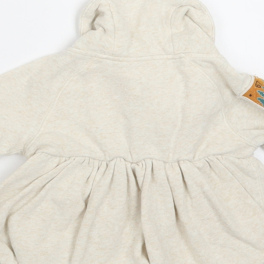 Ralph Lauren Girls Beige  Cotton Fit & Flare  Size 2 Years  Collared Button