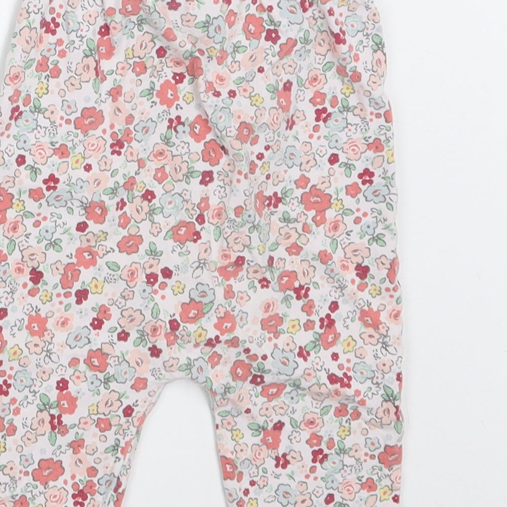 TU Baby Multicoloured Floral Cotton Jogger Leggings Size 9-12 Months