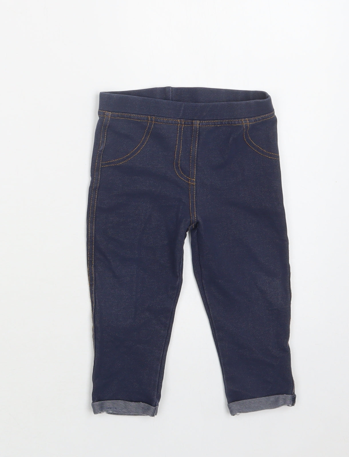 F&F Baby Blue  Cotton Jogger Trousers Size 9-12 Months