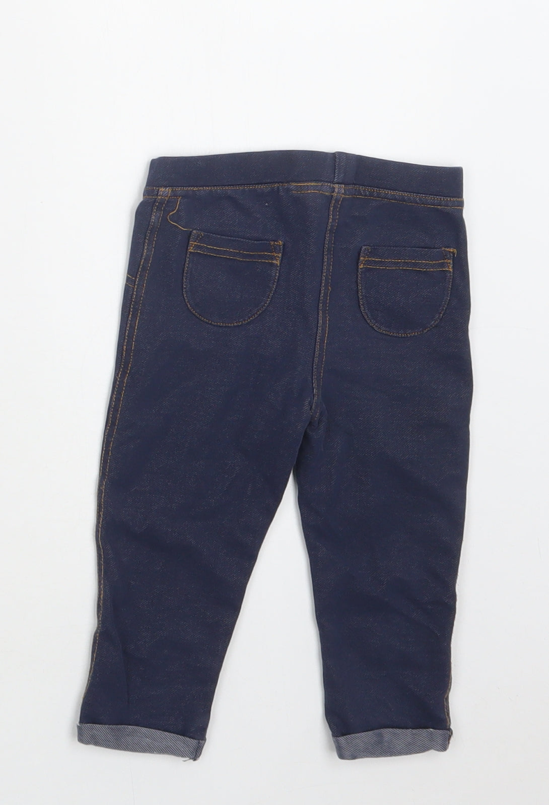 F&F Baby Blue  Cotton Jogger Trousers Size 9-12 Months