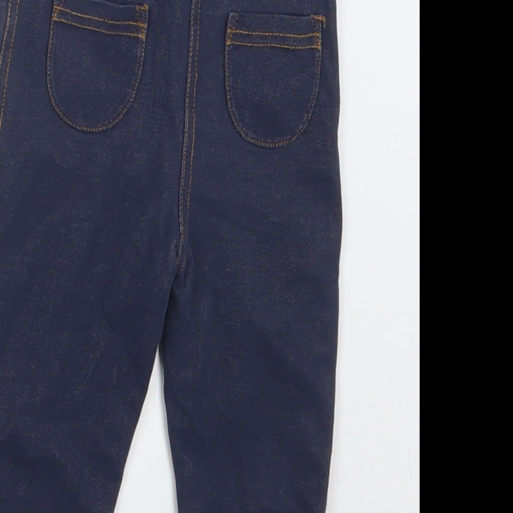F&F Baby Blue  Cotton Jogger Trousers Size 9-12 Months
