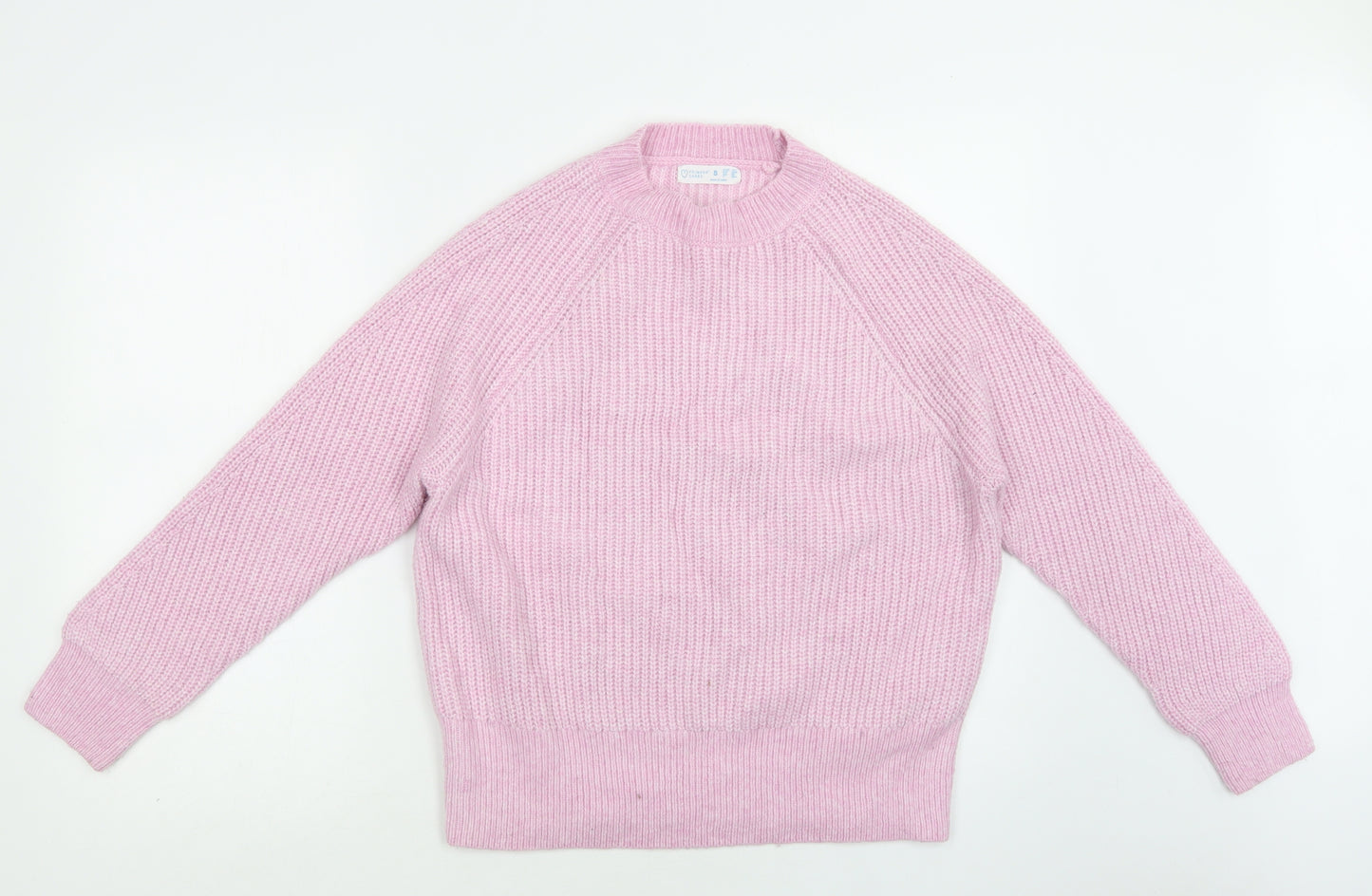 Primark Womens Purple Mock Neck  Acrylic Pullover Jumper Size S